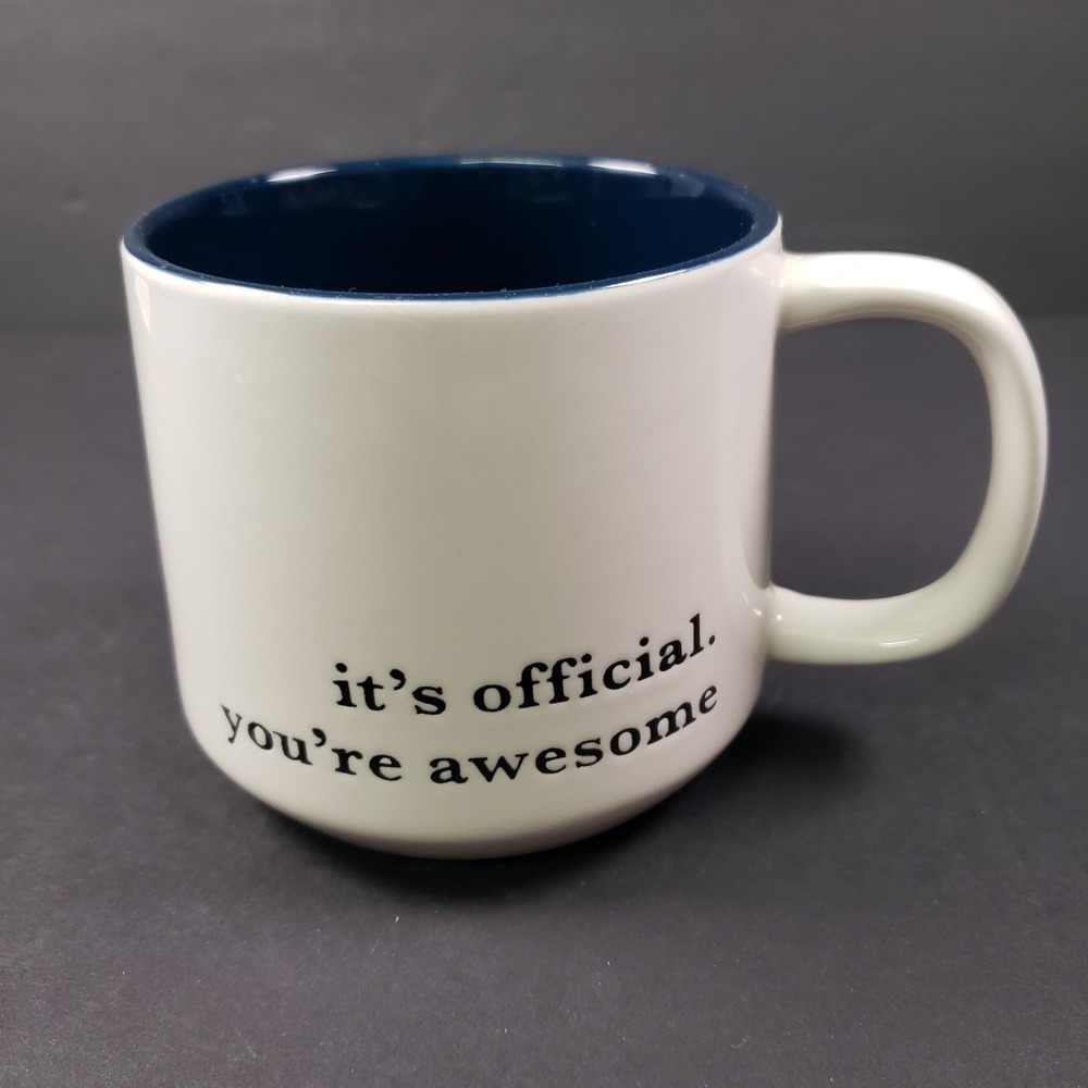 Threshold Stoneware Mug It's Official‎ You're Awesome Coffee Cup Coworker Gift